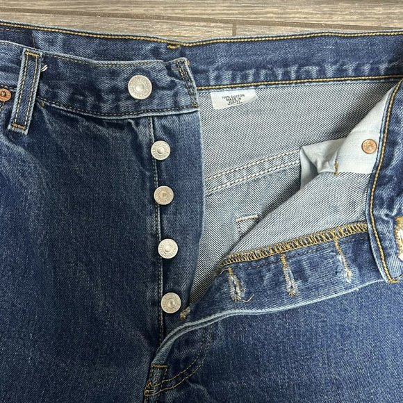 32X32 Levi's 501 Button Fly Denim Jeans Tag - 36X34 Actual - 32X32 Men's - Picture 6 of 10